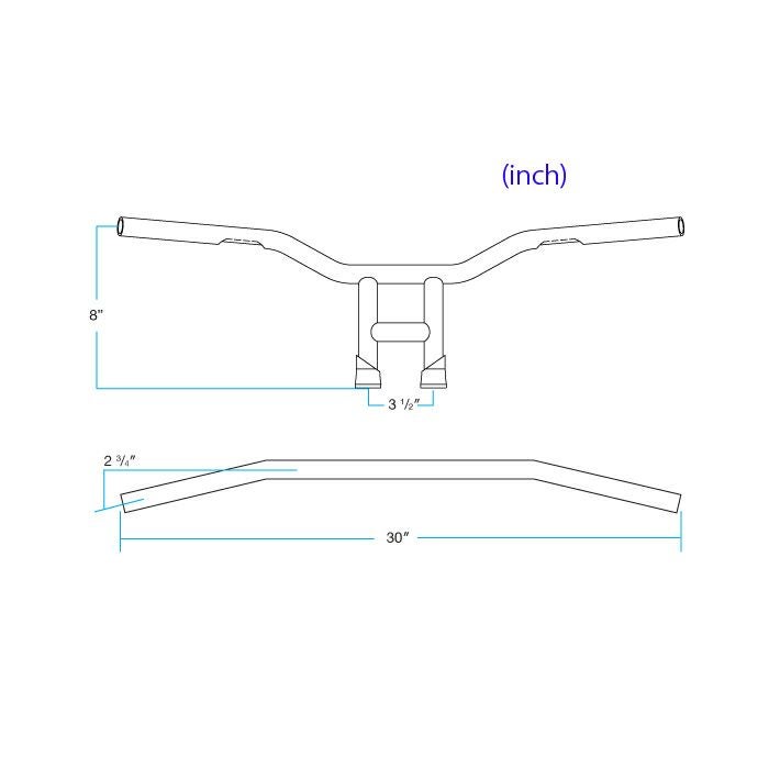 Biltwell タイソンハンドルバー 8インチ ディンプル付 ブラック-05