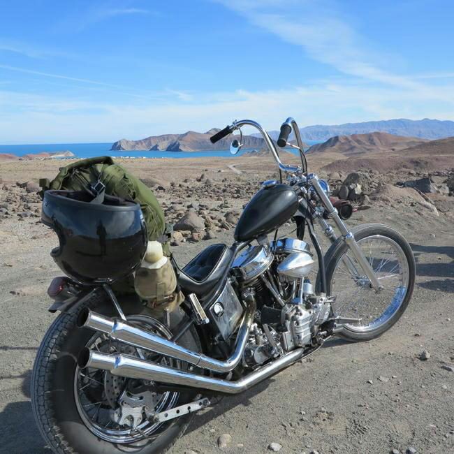 Biltwell エイプハンドルバー ディンプル付 クローム-04