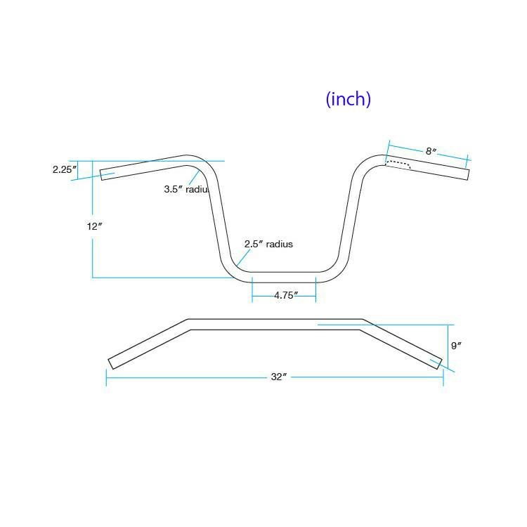 Biltwell エイプハンドルバー ディンプル付 クローム-08