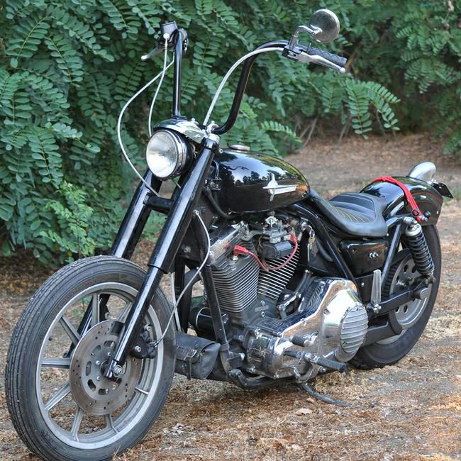 Biltwell エイプハンドルバー ディンプル付 ブラック-02