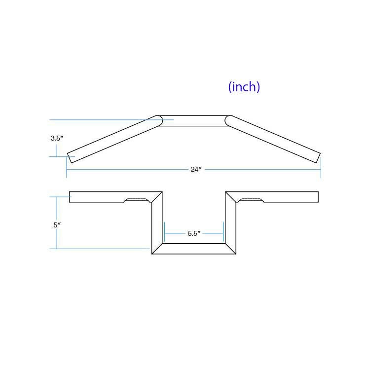 Biltwell ゼッドハンドルバー ディンプル付 ブラック-05