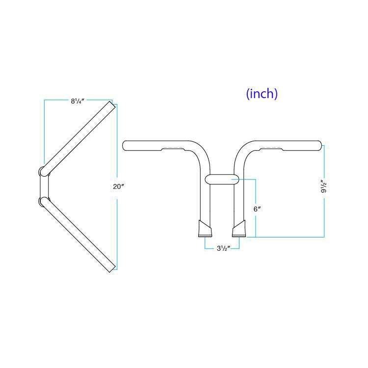 Biltwell REハンドルバー ディンプル付 クローム-08