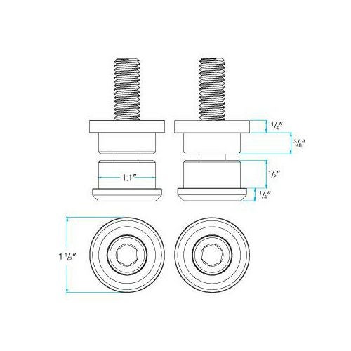 Biltwell アルミライザーブッシュ ブラック-04