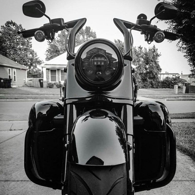 VINDIKTA フープティーズ・ロードキング/ロードグライド Tハンドルバー 12インチ ブラック-01