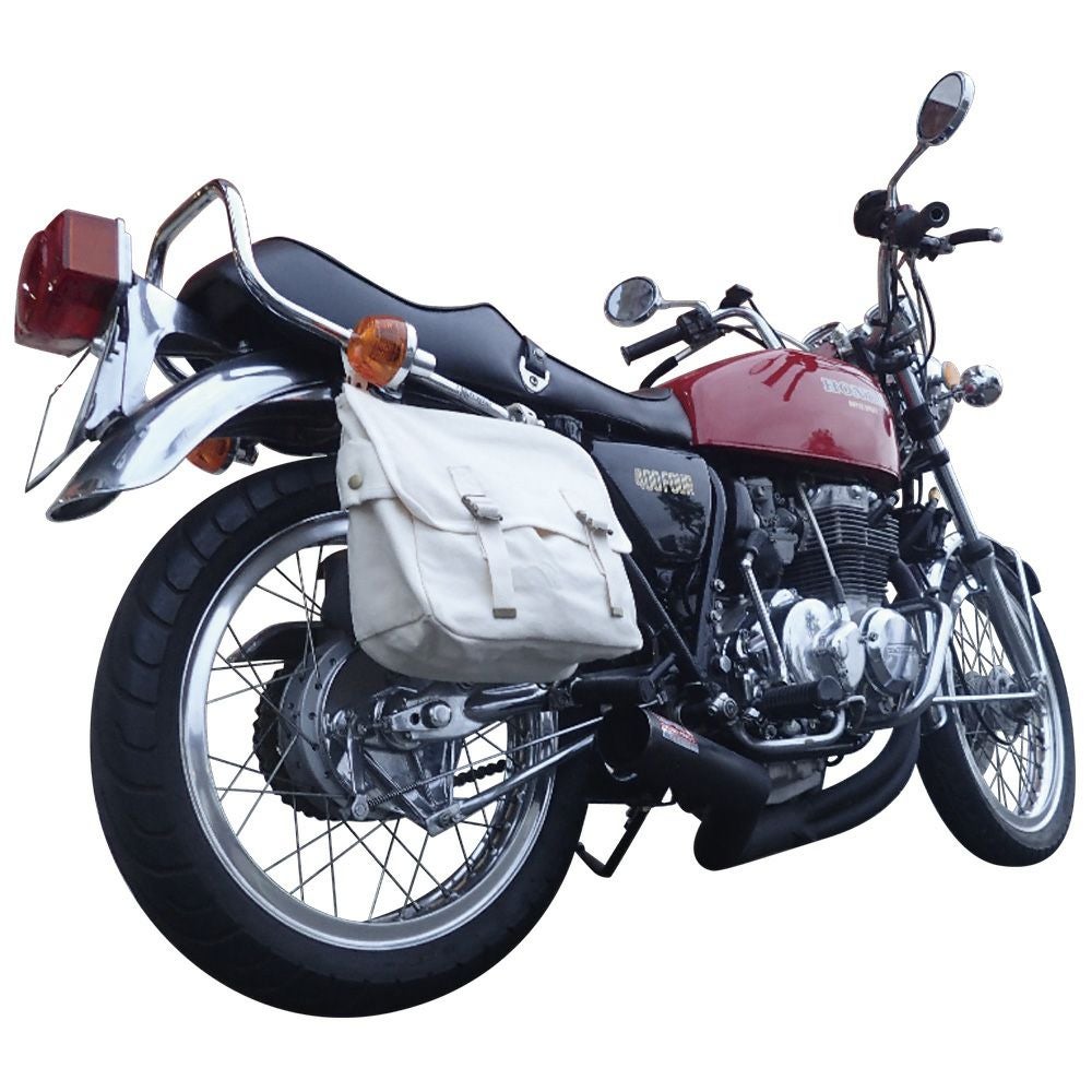 DIN マーケット キャンバス サドルバッグ アイボリー-02