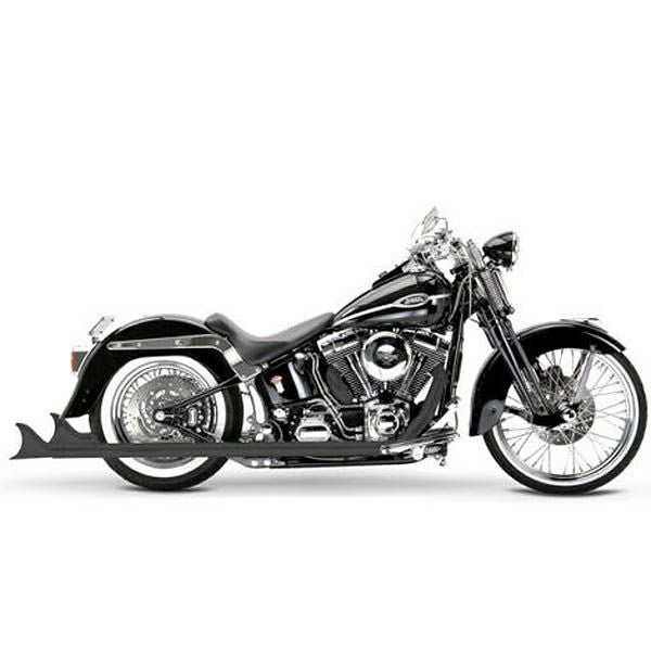 サムソン TRUE DUALS フィッシュテールマフラー(左右両出し) 36インチ ブラック 1995～2006 ソフテイル-02