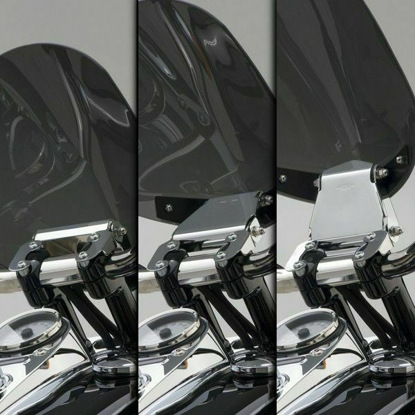 ナショナルサイクル(National Cycle)GLADIATOR・ウインドシールド　クロームマウント　ライトカラー-03
