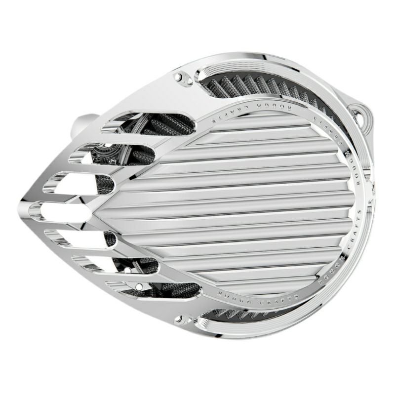 Rough Crafts フィンデザイン・エアクリーナー スポーツスター用 クローム-01