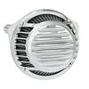 Rough Crafts フィンデザイン・ラウンドエアクリーナー スポーツスター用 クローム-01