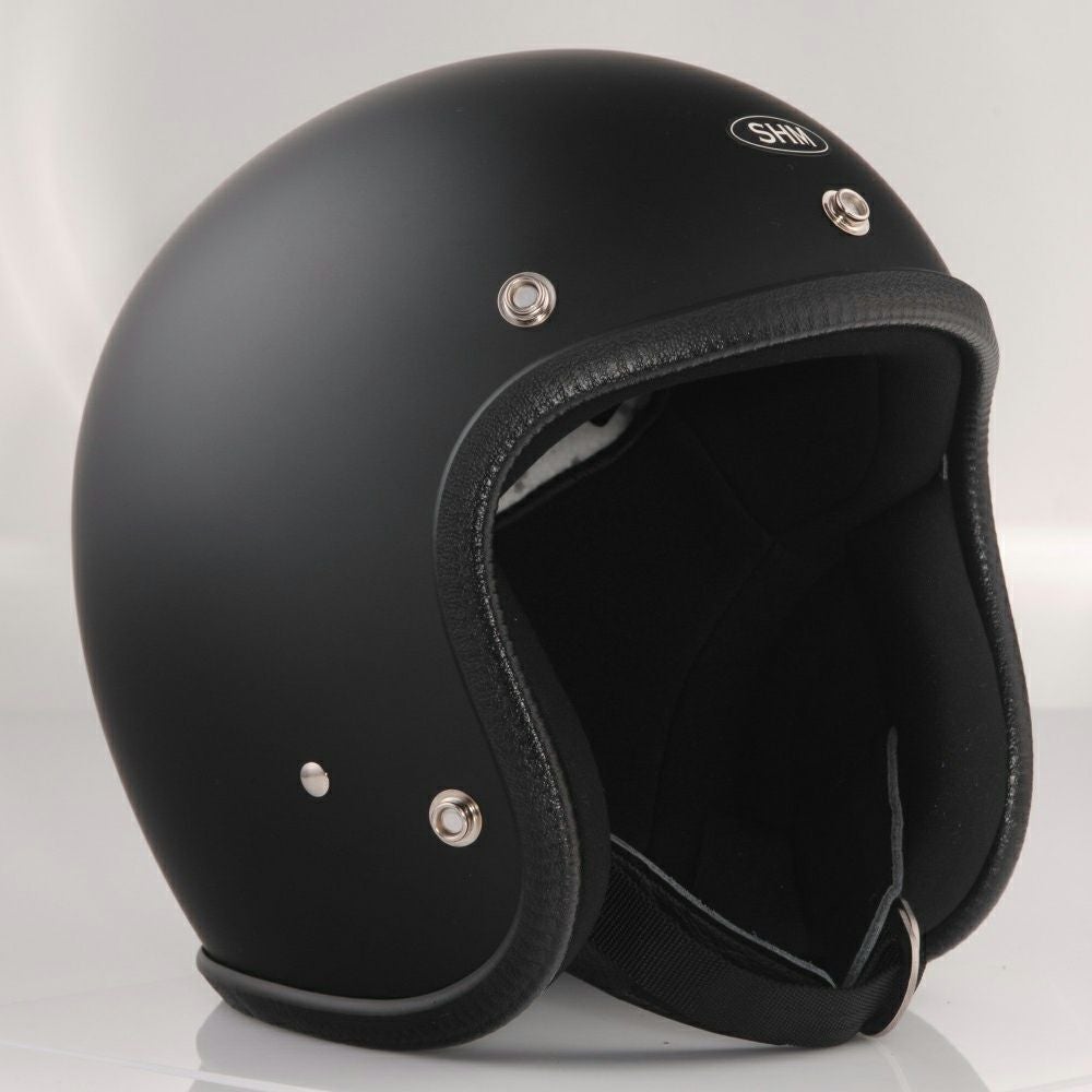 SHM Genuine ジェットヘルメット マットブラック-05