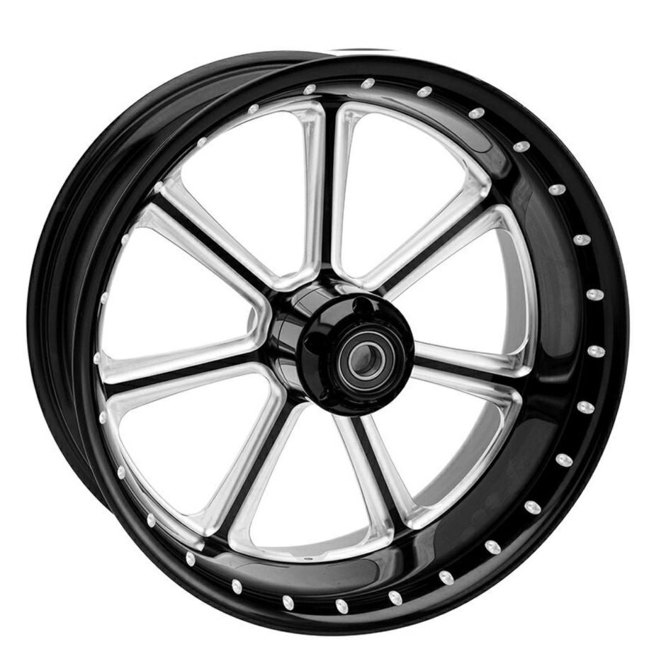 カ*ス様 ハーレー ツーリング 5本スポークホイール 前後セット クロームパーツ 太ったスポークホイール21x3.5 18x5.5ハーレー