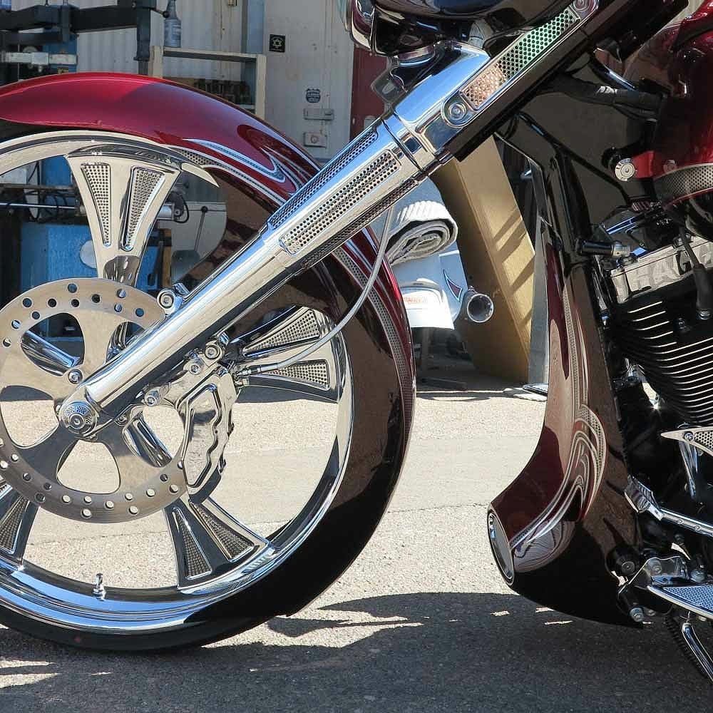 Paul Yaffe's Bagger Nation Speed Freak エクステンド スライダーカバー　クローム-02