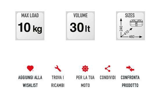 ジビ(GIVI) MONOKEY TREKKER DOLOMITI DLM30B 30L マットブラック-02