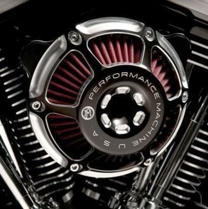 PM SUPER GAS MERC エアクリーナー コントラストカット |ハーレー