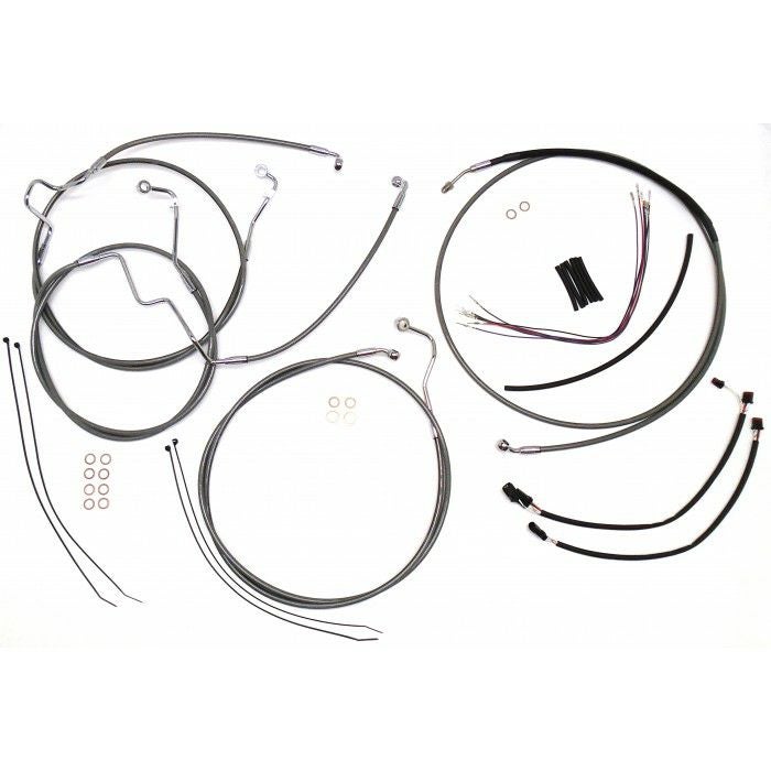 Magnum XR DOT ケーブルキット 12～14インチ ステンレス/クロームフィッティング-01