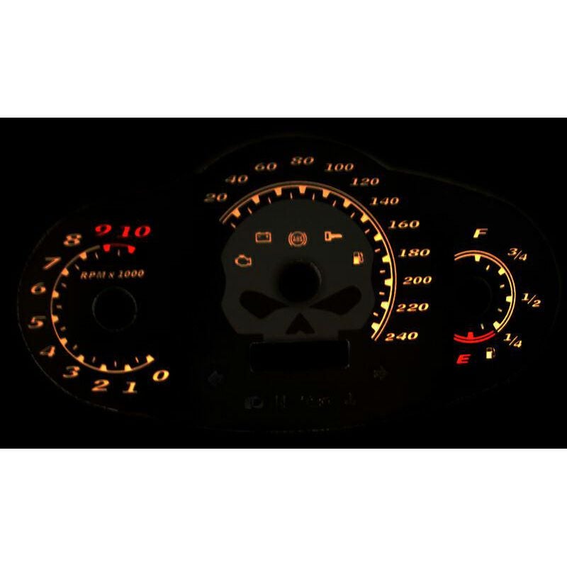 Killer Custom スカル・スピードメーターデカール-02