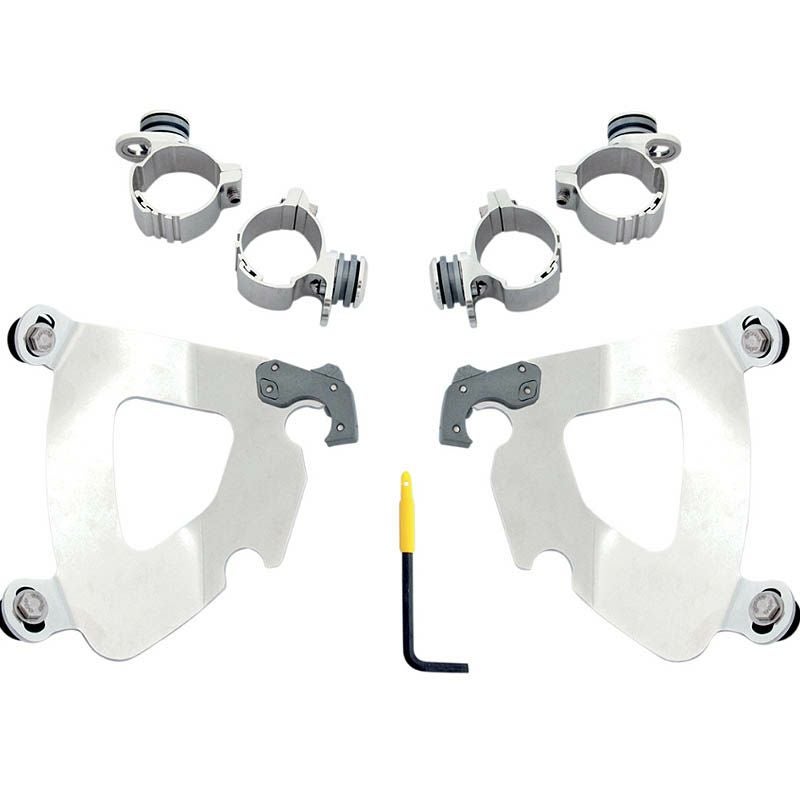 メンフィスシェード ガントレットフェアリング用 マウントキット　ポリッシュ　2011～2015 XL1200X-01