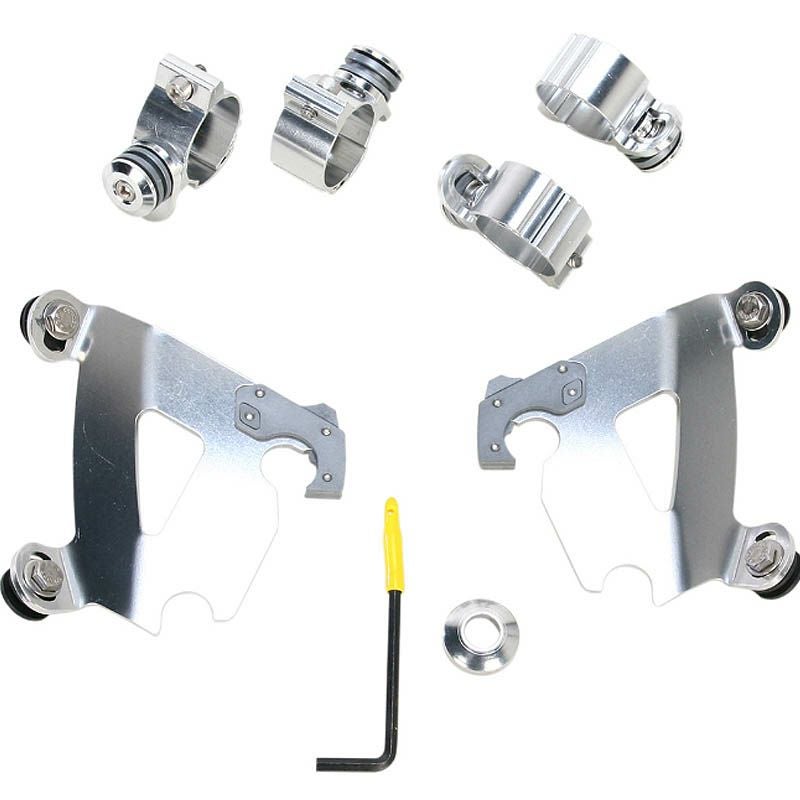 メンフィスシェード CAFEシールド用 トリガーロックマウントキット　ポリッシュ　スポーツスター-01