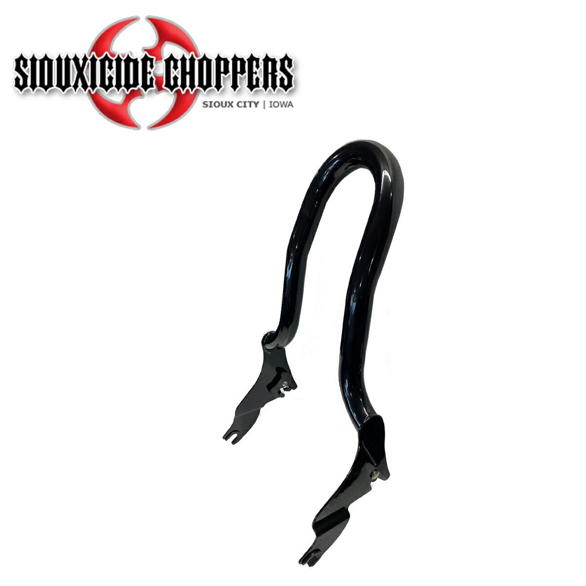 Siouxside Choppers ベビーコブラ・デタッチャブルバックレスト（パッド無） 16インチ ブラック-03