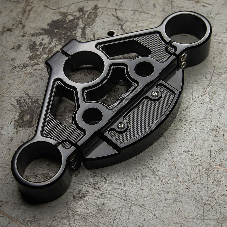 ハーレー　アレンネス　トリプルツリー　ツーリングモデル用 SALE】Arlen Ness METHODデザイン・トップトリプルツリー ブラック