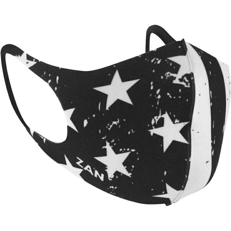 ZAN HEADGEAR ネオプレーンフェースマスク（2枚セット） ブラック＆ホワイトフラッグ/ブラック-02