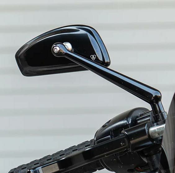 ARLEN NESS（アレンネス） オーバル・ミラー ブラック 右 |ハーレー