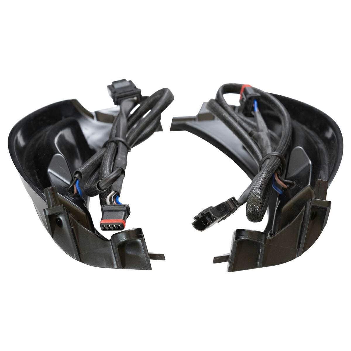 HOG WORKZ Visionz ベントインサートLEDターンシグナル/ドライビングライト スモーク ロードグライド-05