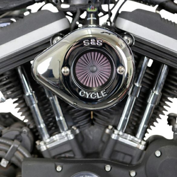 S&S Air Stinger ティアドロップ・ステルスエアクリーナー クローム