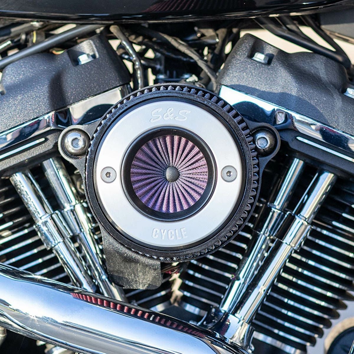 M8用 Air Stinger ティアドロップ・ステルスエアクリーナー（ツヤ消し