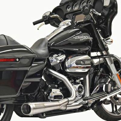 Bassani 4インチスリップオン メガホンスタイルマフラー |ハーレー