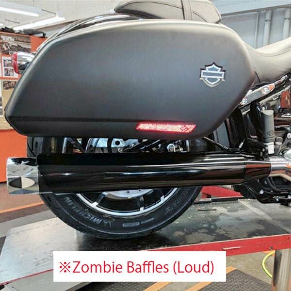 TABパフォーマンス FLSB クローム スリップオンマフラー　クロームストレートエンド ゾンビーバッフル-01