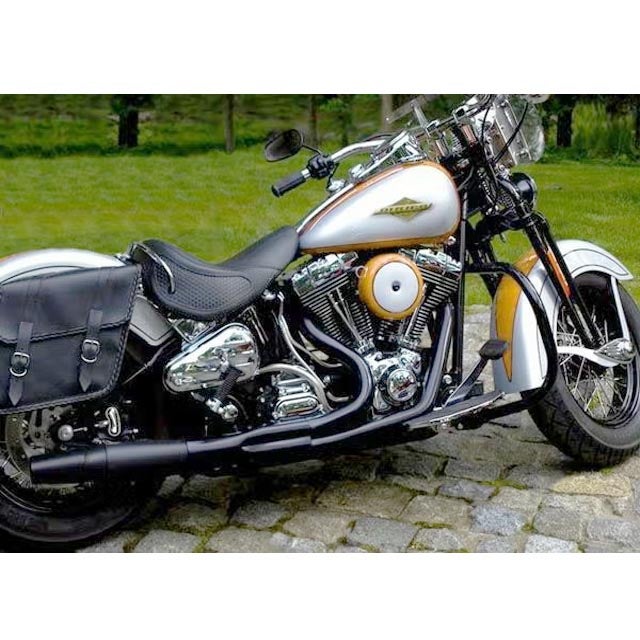 サンダーヘッダー　フルエキゾースト・マフラー/ブラック SOFTAIL用-01