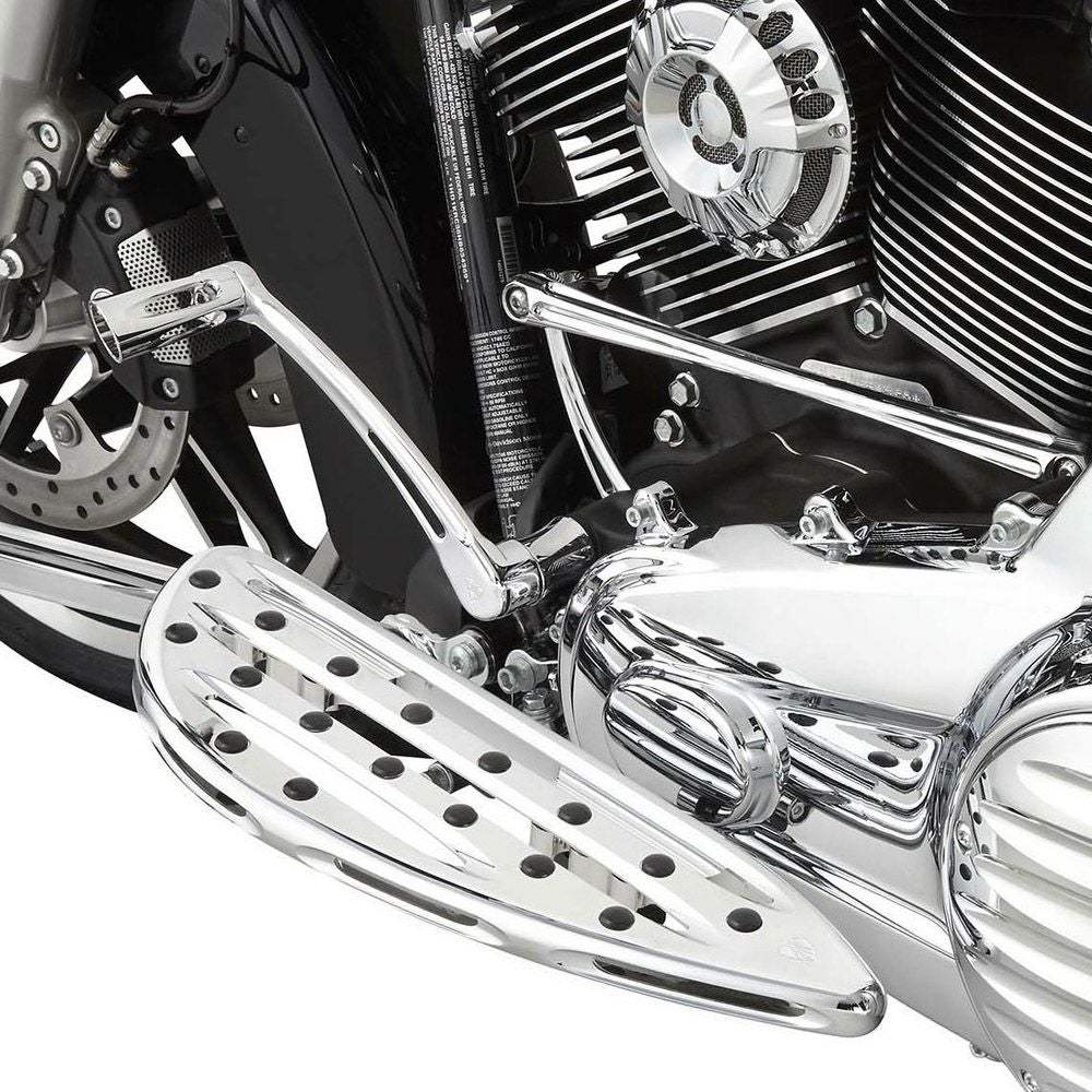 Arlen Ness Deep Cut ドライバーフットボード クローム |ハーレー