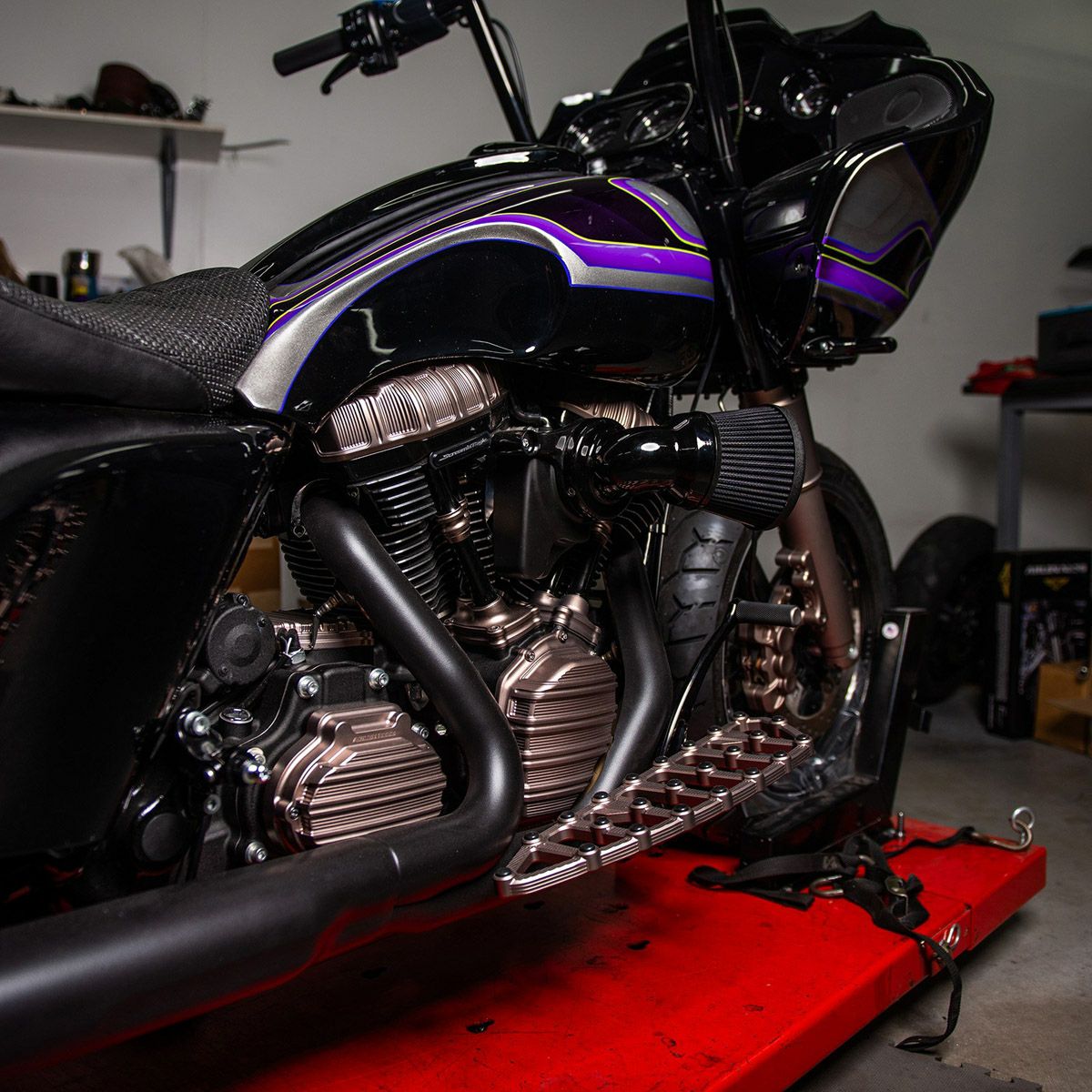 Arlen Ness MXフロアボード チタニウムアノダイズ-04