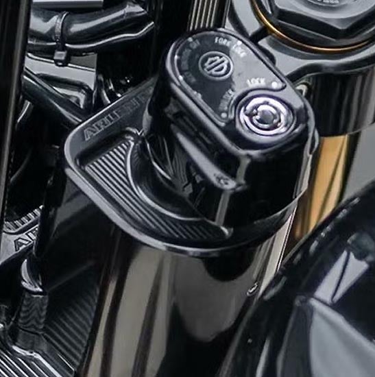 Arlen Ness ハイライザー用 イグニッションスイッチカバー ブラック