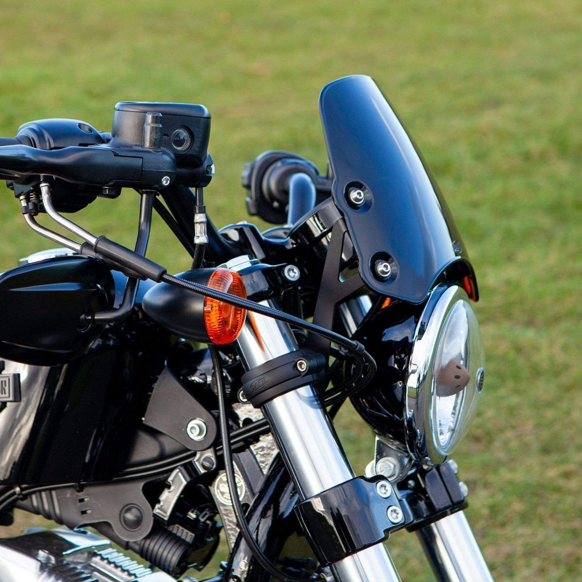 2011～2015 XL1200X用フライスクリーン 「ピラーニャ」 ミッドナイト