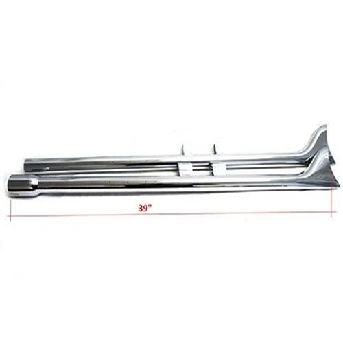 クラシック フィッシュテール スリップオンマフラー 39インチ クローム-01