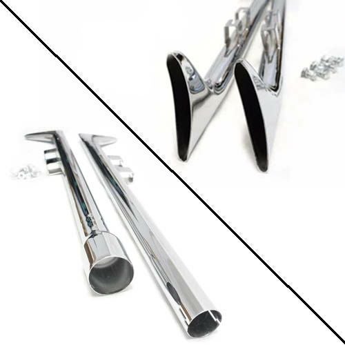 クラシック フィッシュテール スリップオンマフラー 39インチ クローム-02