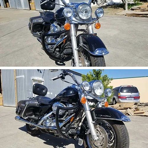 BAGGER デビルカスタム クラッシュバー エンジンガード　ブラック-02