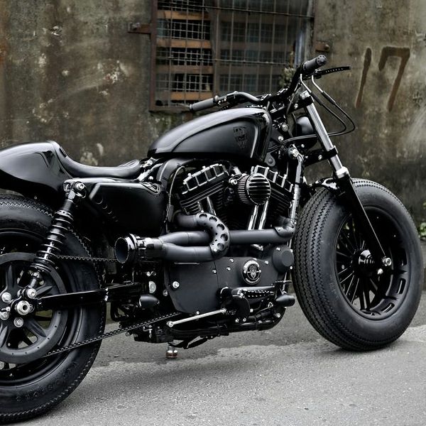 Rough Crafts ゲリラ・1インチハンドルバー ケーブルスロットル用 マットブラック-01