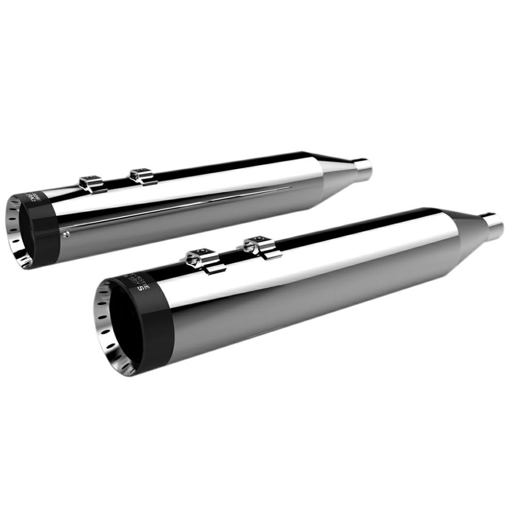 1995～2016 ツーリング 4.5インチ スリップオンマフラー スムース