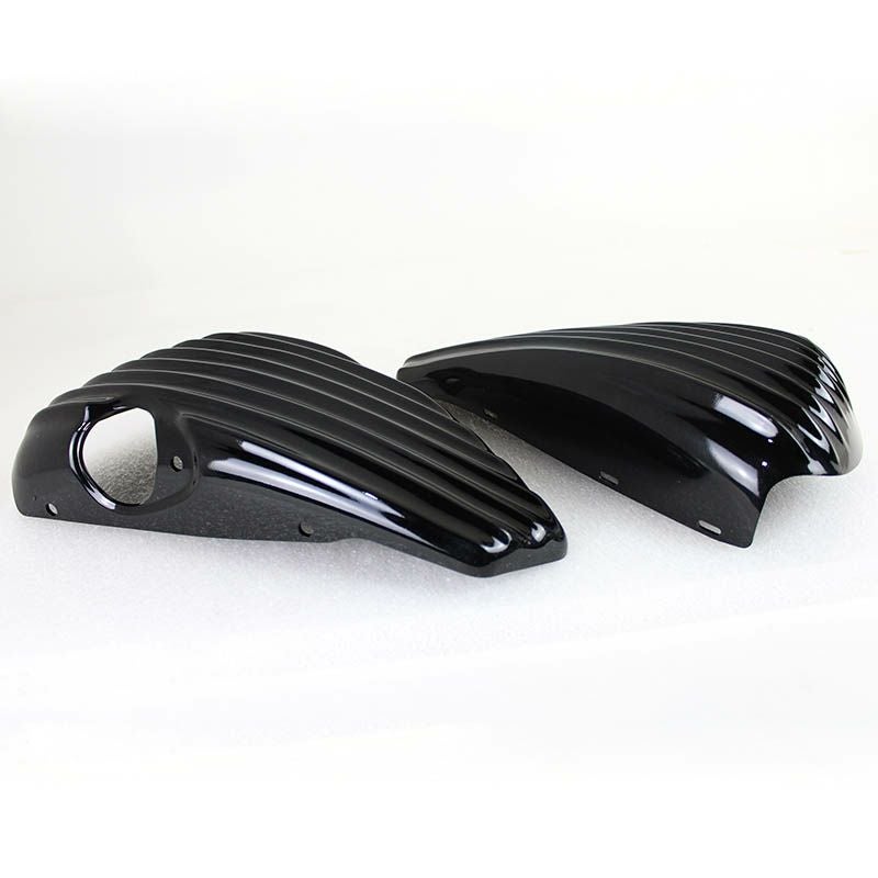 V-Twin フィンデザイン サイドカバー グロスブラック　2004～2013 スポーツスター-01