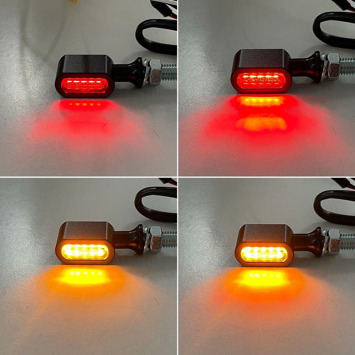 MCS Fastline LEDウインカー＆テールライト　ブラック/アンバーレンズ-03