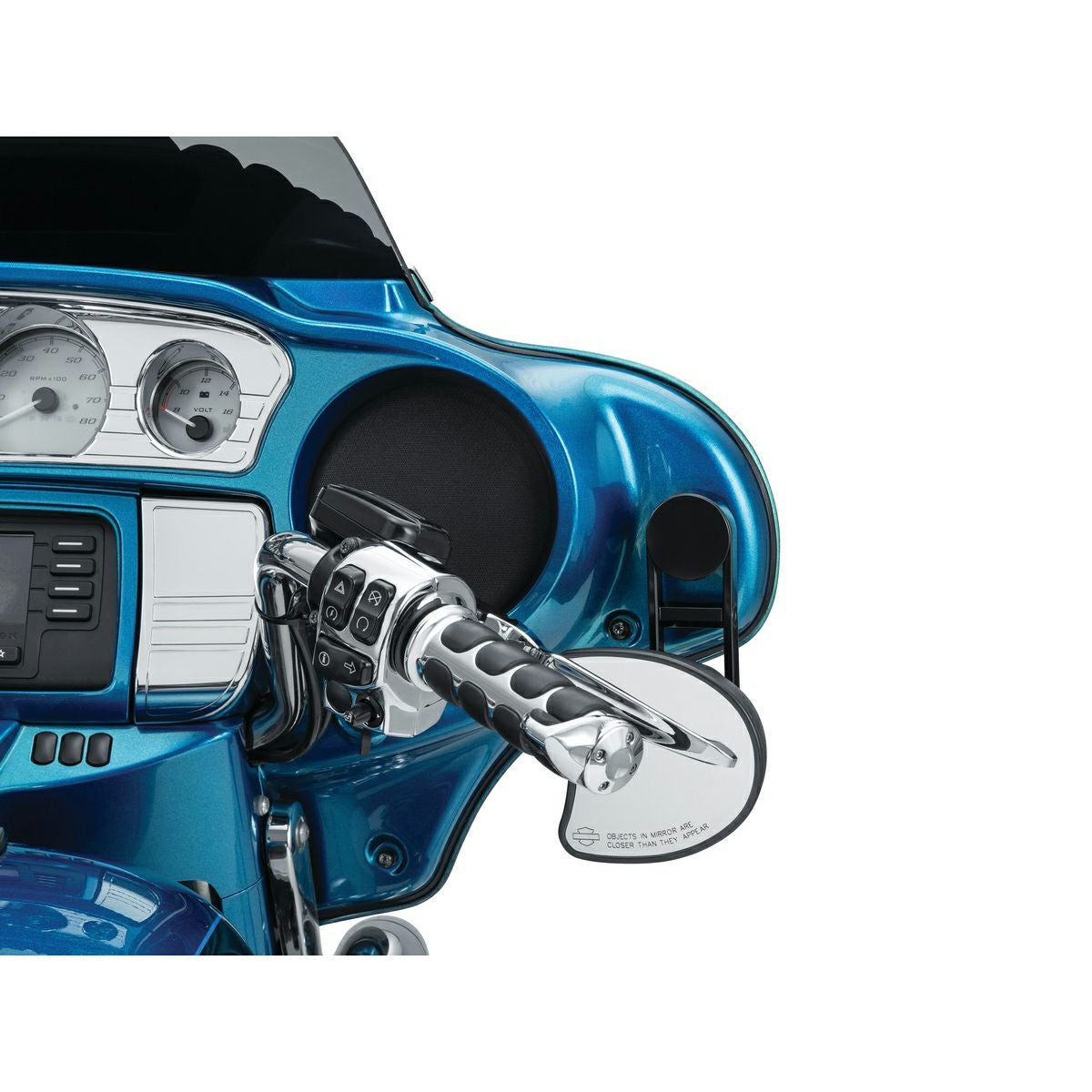 Kuryakyn アジャスタブル・ドロップミラーマウント FLHX-05