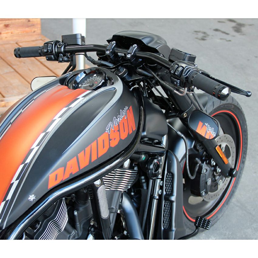 Cult Werk ドラッグハンドルバー 820mm 配線中通し穴あり |ハーレー