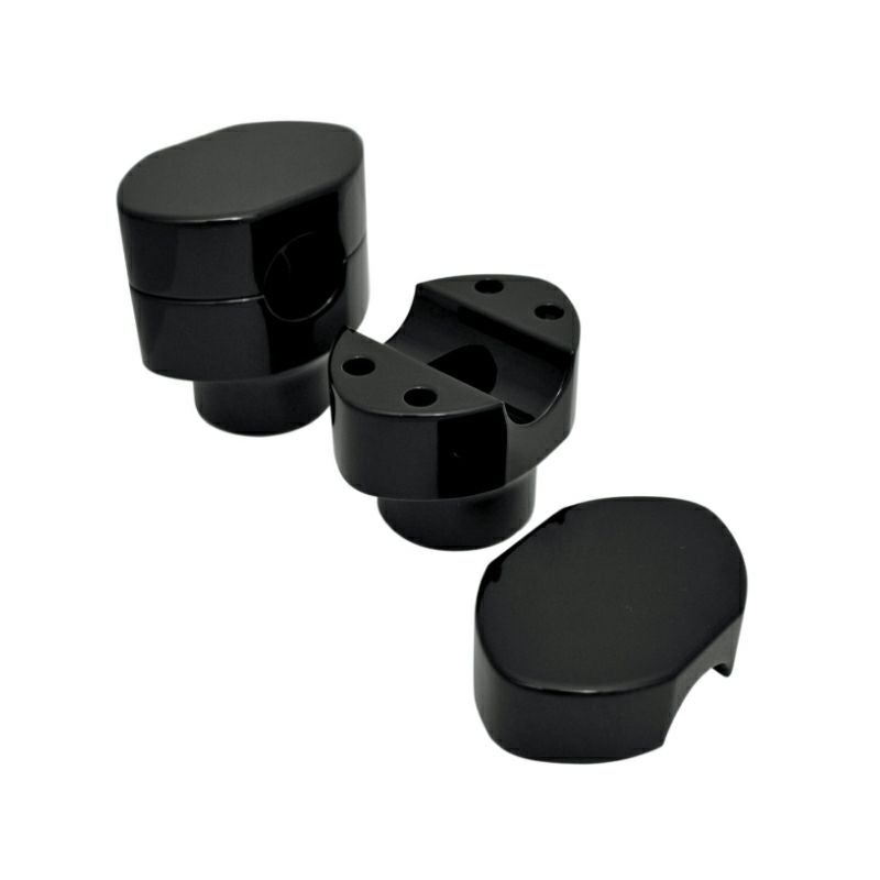 LA Choppers 1.5インチ スプリンガー用ライザー（1.25インチ径ハンドル用）ブラック-01