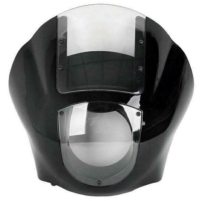 MCS クォーターフェアリングキット グロスブラック/クリアシールド