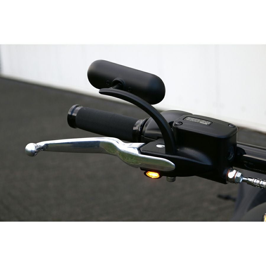 KODLIN エリプス・M8ソフテイルLEDフロントターンシグナル ブラック-02