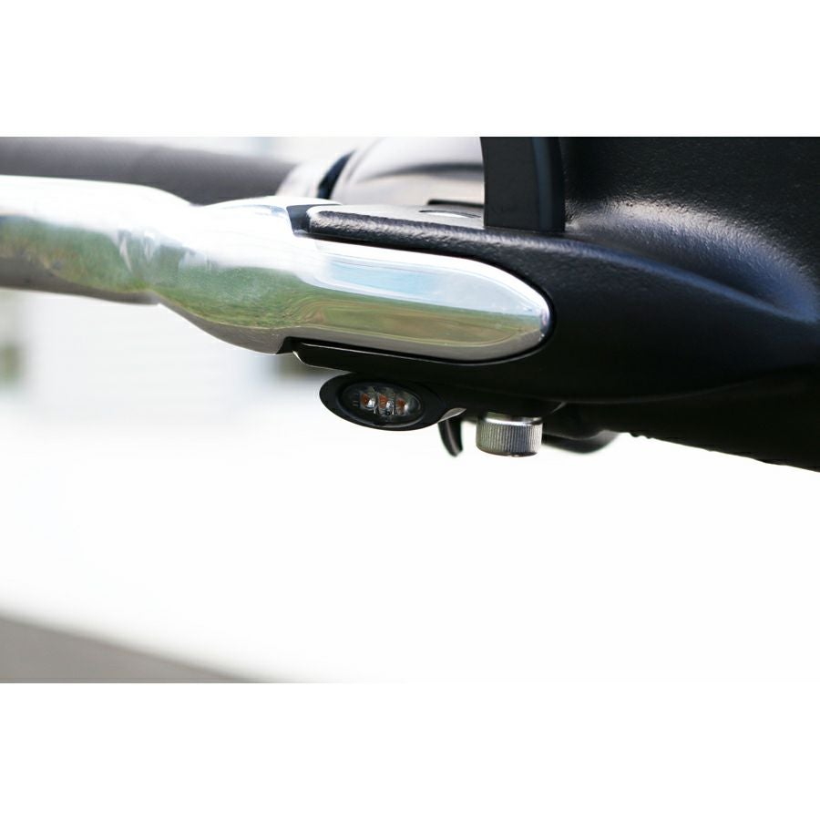 KODLIN エリプス・M8ソフテイルLEDフロントターンシグナル ブラック-04