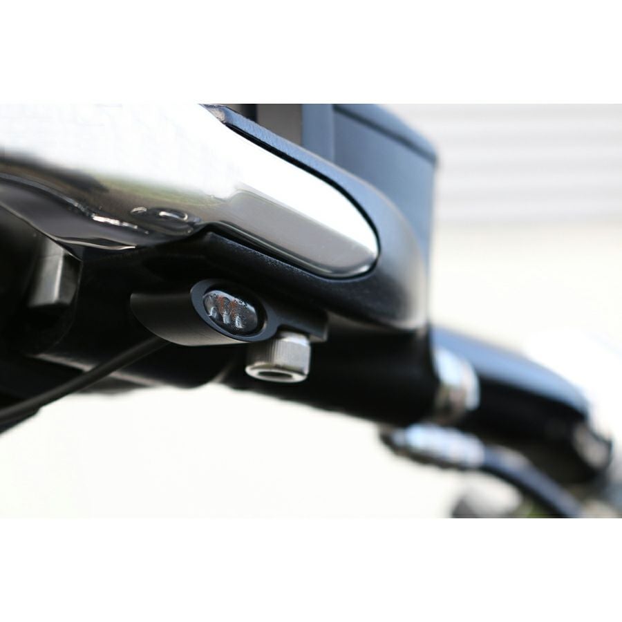 KODLIN エリプス・M8ソフテイルLEDフロントターンシグナル ブラック-05